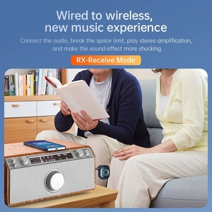 BT5.3 evrensel 3.5mm AUX RX TX modu mic eller serbest <span class=keywords><strong>bluetooth</strong></span> ses alıcısı ve verici inşa - Product Image 3