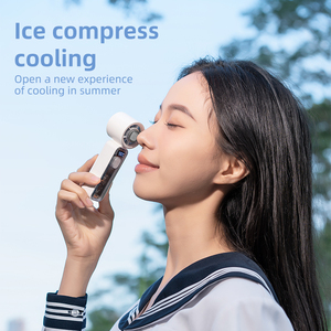 Nouveau ventilateur portable 2026 à vitesse variable (1-100) avec affichage numérique intelligent, corps transparent, refroidissement par glace, batterie 2000 mAh, pour extérieur et voiture - Product Image 4