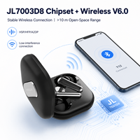 Audífonos Inalámbricos ANC ENC TWS V6.0 con Cancelación de Ruido, Chipset JL, Controladores de 13MM y Estuche de Carga de 400mAh