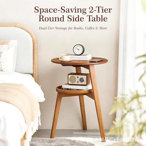 New <b>round</b> coffee <b>table</b>/trapezoidal <b>small</b> <b>table</b> for living room, home use, <b>small</b> <b>side</b> <b>table</b>, tea stand, <b>small</b> apartment, balcony - Product Image 3