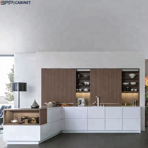 Matt Finitura Laccato Bianco Piccolo Mobile individuale Armadio Da <span class=keywords><strong>Cucina</strong></span> Modulare Produttore - Product Image 1