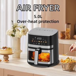 10 fonction <span class=keywords><strong>à</strong></span> une touche en acier inoxydable <span class=keywords><strong>XL</strong></span> 10 litres moins d'huile grande <span class=keywords><strong>friteuse</strong></span> avec écran coloré - Product Image 2