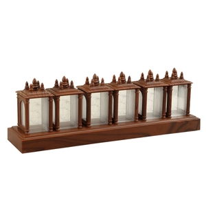 นาฬิกาดิจิตอล LED แบบนิกซี่ นาฬิกาตั้งโต๊ะอิเล็กทรอนิกส์สไตล์เรโทร นาฬิกาตกแต่ง RGB นาฬิกาสไตล์โบราณสร้างสรรค์ ไฟกลางคืน - Product Image 5