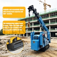 Grue araignée tout-terrain compacte de 2 tonnes à double alimentation diesel pour le levage de matériaux de construction