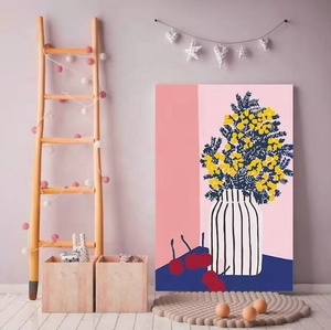 XIXI Kit de Pintura al Óleo por Números, Paisaje de Flores, Lienzo DIY Hecho a Mano, Decoración del Hogar - Product Image 3