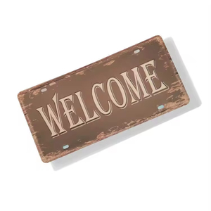 Design europeo decorazione <span class=keywords><strong>moto</strong></span> <span class=keywords><strong>auto</strong></span> d'epoca in metallo segno di sublimazione muro metallo segno di stagno per decorare le pareti - Product Image 1