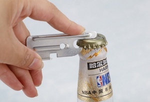 Creative Stainless Steel Portable & Minimalist Beverage Bottle <b>Opener</b> for Opening Beer Cans - Product Image 5