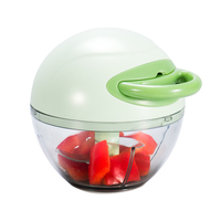 Handmatige Keukengereedschap Mini Food Groentechopper Met Snelle Snijder Plastic Mes Uien Fruit Huishouden Ontwerp Raspen Type