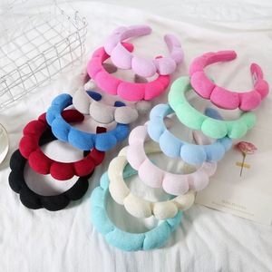 Nouveaux bandeaux personnalisés de cheveux d'éponge de torsion pour des femmes bandeaux de station thermale pour des soins de la peau - Product Image 3