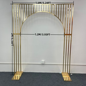 مصنع مخصص دائري قوس خلفية اللف حامل ذهبي مفتوح قوس خلفية حامل مزدوج قوس إطار <span class=keywords><strong>u</strong></span> الشكل - Product Image 3
