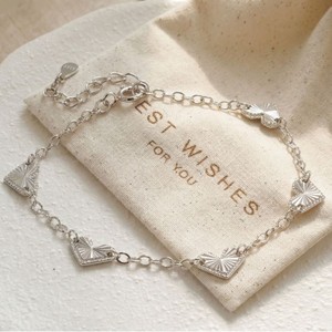 Bracelet fin en argent sterling S925 avec breloque multi-cœurs, bijou de main délicat et simple, idéal pour les femmes, pour le quotidien, les déplacements ou comme cadeau d'anniversaire - Product Image 6