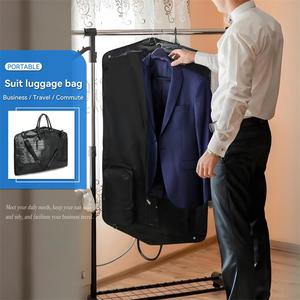Travel Business Garment <strong>Duffel</strong> Crocodile Grain Pu Leather Foldable High Quality 47'' Waterproof Carry Wrinkle Free Suit Bag - Product Image 3