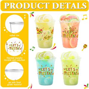 Water clear Frosted Coffee Wholesale Juice 12 oz logo Sealing Film <b>Drinking</b> Disposable Customised U Shape <b>Plastic</b> <b>Cup</b> - Product Image 3