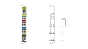BECKHOFF EL1002 |   Terminal EtherCAT, entrée numérique 2 canaux, 24 V CC, 3 ms - Product Image 2
