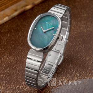 Montre à Quartz de Luxe Tendance, Cadran Petit Personnalisé, Bracelet en Acier Inoxydable, Montre-Bracelet Vintage Ovale pour <span class=keywords><strong>Femme</strong></span> - Product Image 5