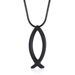 Collar con colgante <span class=keywords><strong>de</strong></span> pez Jesús <span class=keywords><strong>de</strong></span> acero inoxidable Unisex, cadena <span class=keywords><strong>de</strong></span> serpiente dorada para <span class=keywords><strong>Amazon</strong></span>, nuevo lanzamiento, patrón <span class=keywords><strong>de</strong></span> mariposa hueca, budismo - Product Image 6