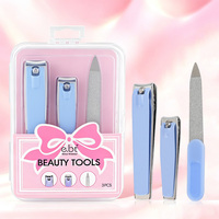 Outils de manucure en acier au carbone de haute qualité, 3 pièces, prix de gros, ensemble de coupe-ongles, ensemble de manucure