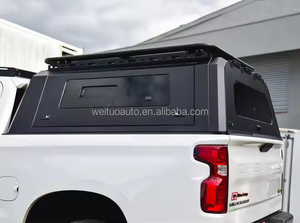 Coque de camping-car en aluminium rigide pour <span class=keywords><strong>Chevrolet</strong></span> <span class=keywords><strong>Silverado</strong></span> 1500 <span class=keywords><strong>2019</strong></span>, coque de camping-car étanche avec fenêtres coulissantes - Product Image 2