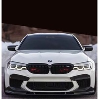 Grilles latérales en fibre de carbone pour pare-chocs avant, couvre-grilles en maille pour BMW F90 M5 Competition CS 2017-2020