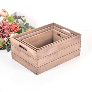 Boîte cadeau en bois bon marché inachevée de taille personnalisée utilisée pour l'emballage de boîtes en bois en vrac boîtes à glissière en bois - Product Image 5