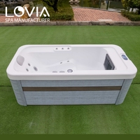 Spa extérieur moderne pour une personne, baignoire à remous de haute qualité, baignoire de massage intérieure pour hôtel, baignoire à remous pour jardin