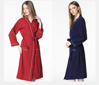 Peignoir de luxe Softextiles, peignoir de spa 5 étoiles, taille personnalisée, logo, peignoir unisexe pour couple, peignoir gaufré kimono long, peignoir d'hôtel
