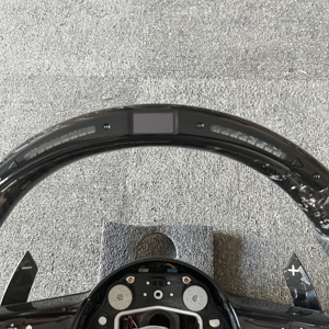 Volante de Cuero y Fibra de Carbono con LED y Botón OLED para <span class=keywords><strong>Mercedes</strong></span> <span class=keywords><strong>Benz</strong></span> <span class=keywords><strong>AMG</strong></span> G63 W212 W222 W213 W205 W211 W204 CLA <span class=keywords><strong>CLS</strong></span> SL500 - Product Image 5