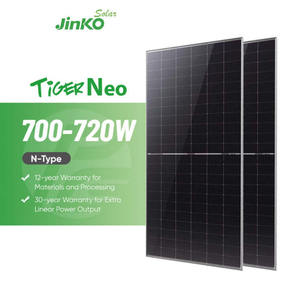 Panel Solar Bifacial de Doble Vidrio con Tecnología HJT Tipo N de Alta Calidad, 700W-720W, Venta al Por Mayor en China - Product Image 1