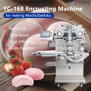 220V automatico motopompa linea di produzione in acciaio inox tre-ripieni di Mochi <span class=keywords><strong>gelato</strong></span> <span class=keywords><strong>biscotto</strong></span> per negozio di alimentari Farm nuovo motore PLC - Product Image 2