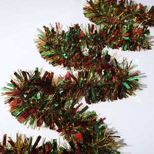 2m Garland Tinsel Natal Berkilau dengan Rumbai Foil yang Dapat Dibengkokkan untuk Dekorasi Pohon Natal Pita Dekorasi Natal - Product Image 1