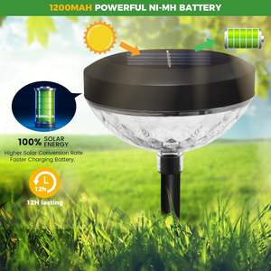 Vente en gros : 2 modèles disponibles de lampes solaires LED à changement de couleur pour jardin, allée et entrée, décoration extérieure IP65 - Product Image 5