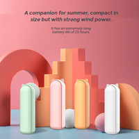 Kipas Mini Genggam 3 in 1 Portabel, Lucu, Dapat Dilipat, Dapat Dipakai, USB Rechargeable, Kipas Saku Kecil Imut Dengan Power Bank