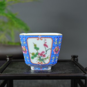 Vintage Chinois Porcelaine Belle <span class=keywords><strong>Insolite</strong></span> Esthétique Tasse À Thé Ménage Émail Couleur Tasse À La Main Exquis Thé Accessoires - Product Image 5