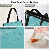 Hawaii Lei Design Aluminiumfolie Koeltas voor Eten, Bezorging, Picknick, Kamperen, Op Maat Gemaakt Kleine Lunchtas met Klittenbandsluiting