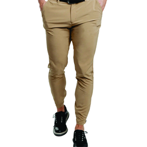 Pantalon de golf pour homme XL de haute qualité en velours côtelé, décontracté, pour le printemps et les sports de plein air, taille mi-haute, devant plat, coloré, pour le golf - Product Image 4