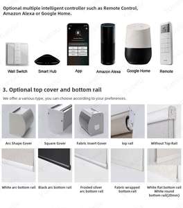 Stores roulants électriques intelligents, sans fil, wi-fi, pour fenêtre d'intérieur, pièces - Product Image 4