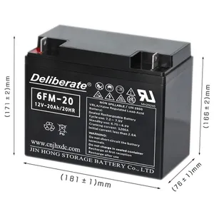 Batterie portable 12V20AH démarreur de batterie batterie externe 12v 20ah batterie plomb-acide