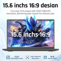 Ordinateur portable 15,6 pouces R3 FHD IPS Type C rétroéclairé avec lecteur d'empreintes digitales, Wi-Fi, DDR, SSD, couverture, ordinateur portable personnel, ordinateur portable de bureau à bas prix