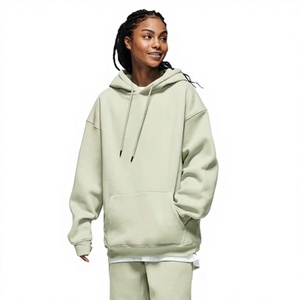 เสื้อฮู้ดดี้ผู้ชายผ้าฟลีซคอตตอน 100% น้ำหนัก 380 กรัม รุ่นใหม่ปี 2026 ทรงโอเวอร์ไซส์ สำหรับฤดูหนาว สีพื้น 45 สี สำหรับงานพิมพ์ - Product Image 1