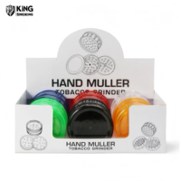 Broyeur à Herbes en Plastique 3 Pièces de 60 mm de Haute Qualité, Logo Personnalisé, pour Tabac, Épices, Fumée, Herbes Sèches