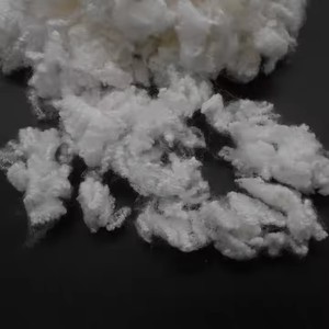 Fibra in fiocco di poliestere 7D/15D 64mm HCS cavo coniugato siliconizzato riciclato grado cuscino da Ms <span class=keywords><strong>Florence</strong></span> - Product Image 3