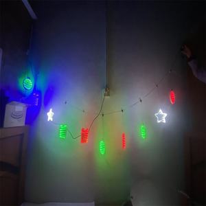 Christmas <b>Tree</b> Infinity Mirror String <b>Lights</b> Acrylic Half Mirror PVC Frame Custom Size OEM <b>Xmas</b> Home Decoration Wholesale - Product Image 6