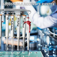 Micropipette de laboratoire Pipette monocanal réglable manuellement, entièrement stérilisée