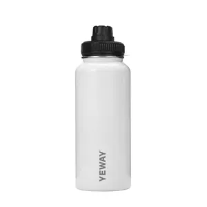 Toptan spor su şişesi doğrudan içme yalıtımlı özel baskılı açık vakum şişeler termoslar