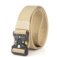 Ceinture de serrage en Nylon robuste pour hommes, ceinture utilitaire à dégagement rapide, ceinture à boucle en métal