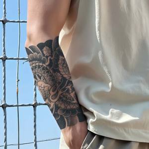 สักชั่วคราวรอยสักกึ่งถาวรกันน้ำกันเหงื่อใช้งานได้นาน2สัปดาห์รอยสักสมุนไพรป้องกันการเสียดสีสำหรับตัว<span class=keywords><strong>แขน</strong></span> - Product Image 3