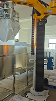 Manipulateur de sacs tissés en PP, robot de déchargement de sacs de 25 kg, machine de chargement automatique de granulés pour l'entrée des granulés dans les silos de mélange