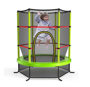 <span class=keywords><strong>Trampoline</strong></span> pour enfants, directement de l'usine, avec <span class=keywords><strong>filet</strong></span> de protection complet, design anti-chute, couleur rouge et noir, lit de saut pour enfants pour jouer à la <span class=keywords><strong>maison</strong></span> - Product Image 3
