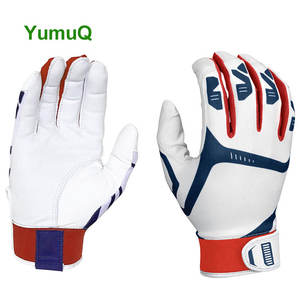 Gants de frappe de baseball professionnels en cuir de mouton de couleur personnalisée YumuQ de meilleure qualité - Product Image 1