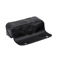 Sac de rangement pour outils capillaires personnalisé avec manchon résistant à la chaleur, étui de voyage noir pour fers à boucler et fers à lisser